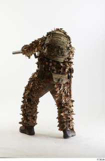 Frankie Perry in Ghillie Shooting crouching shooting standing whole body…